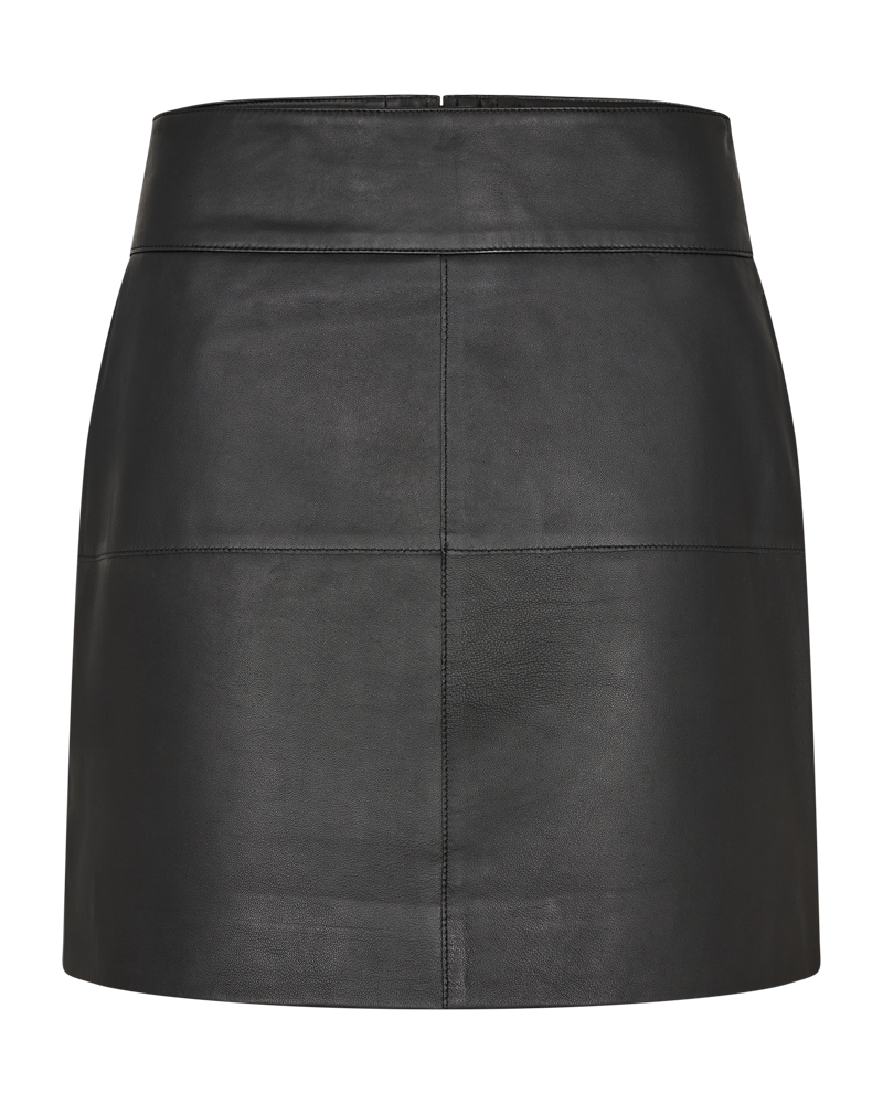 Cmroyal - leren rok in zwart