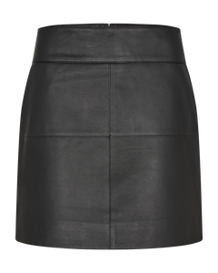 Cmroyal - leren rok in zwart