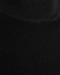 Cmnatacha - rib gebreide blouse in zwart