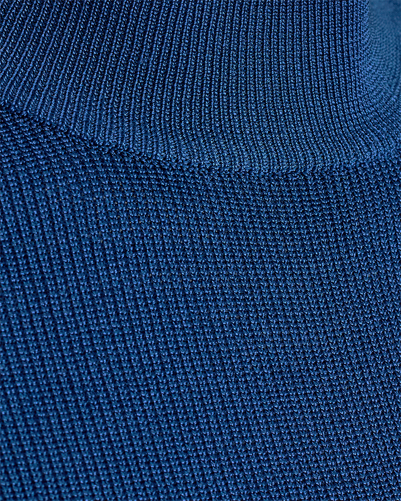 Cmnatacha - rib gebreide blouse in blauw