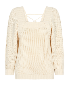 Cmevie - Knittet -pullover in wit, gebroken wit