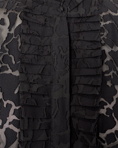 CMVALLIS - SHIRT WITH PATTERN IN BLACK