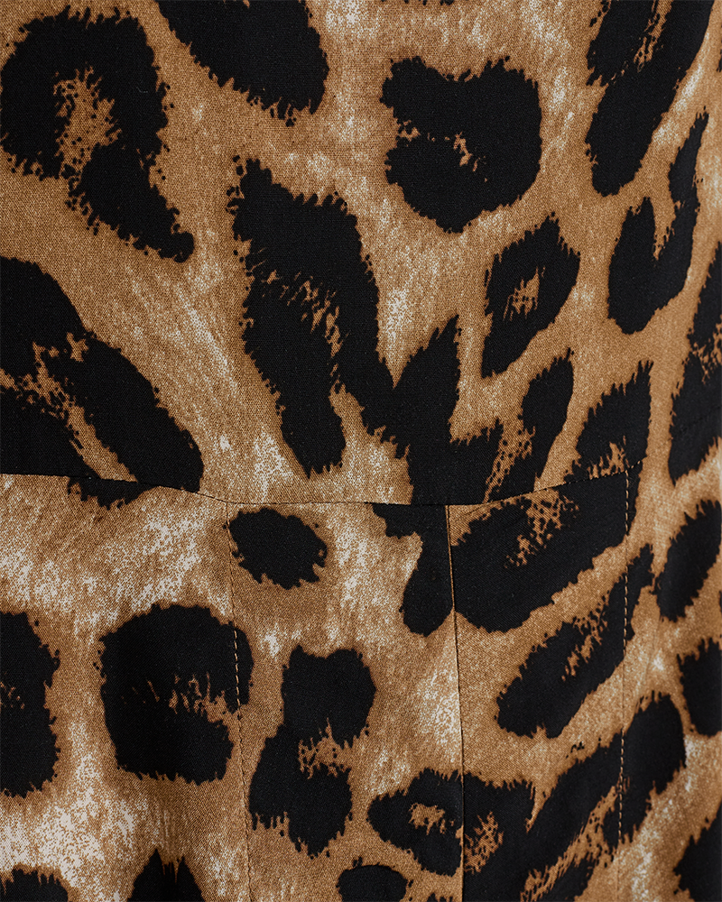 Cmmerry - jurk met afdrukken in beige