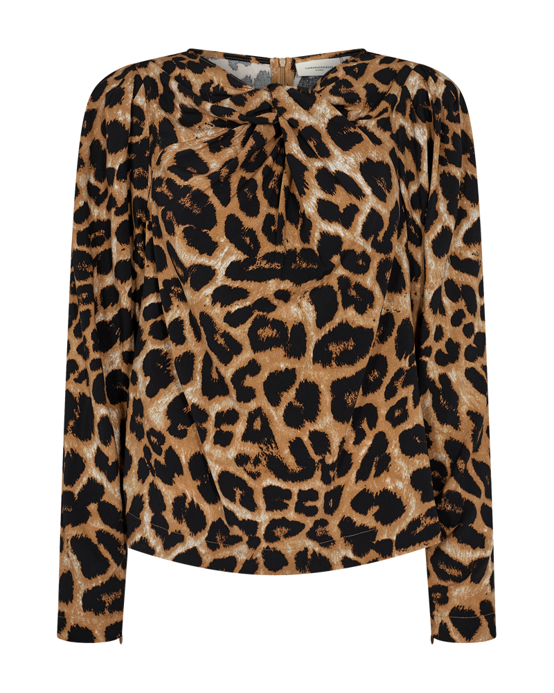 Cmmerry - blouse met print in beige