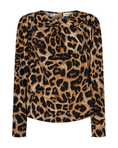 Cmmerry - blouse met print in beige