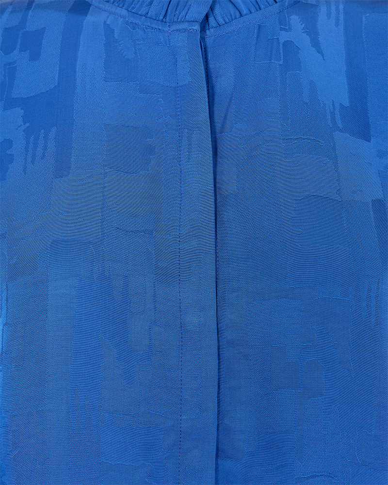 Cmmarylina - Blouse met ruches in blauw