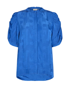 CMMARYLINA - BLOUSE WITH RUFFLES IN BLUE