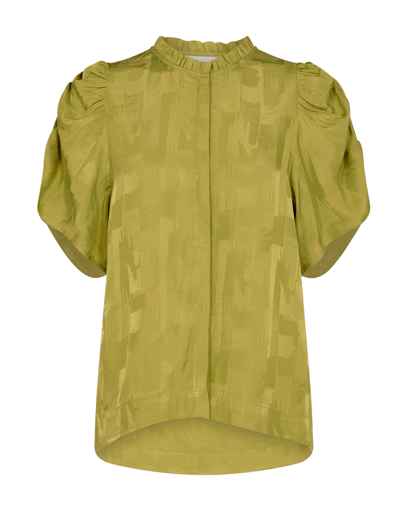 CMMARYLINA - BLOUSE WITH RUFFLES IN GREEN