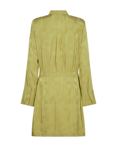 CMMARYLINA - DRESS WITH PATTERN IN GREEN