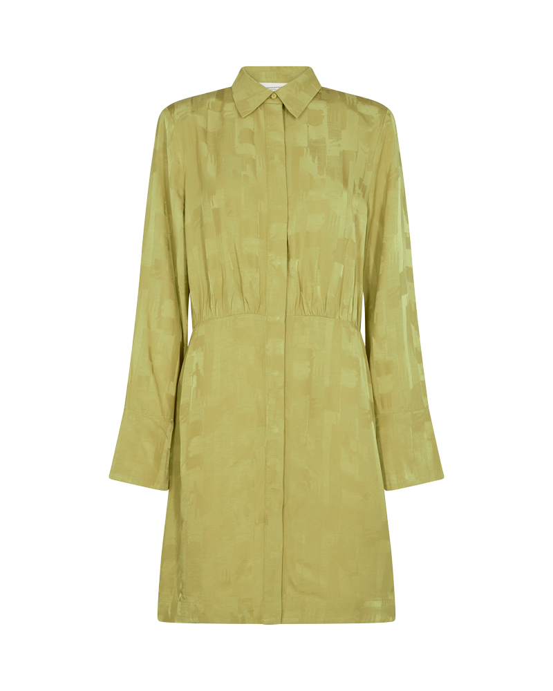 CMMARYLINA - DRESS WITH PATTERN IN GREEN