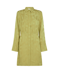 CMMARYLINA - DRESS WITH PATTERN IN GREEN