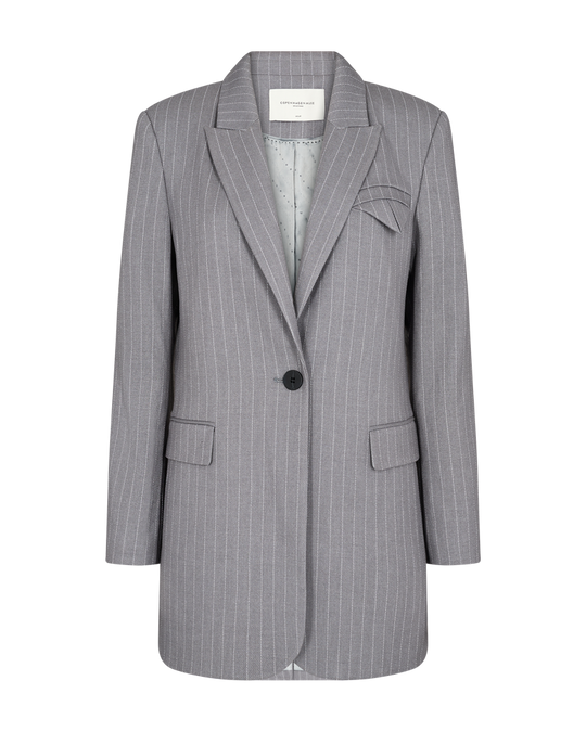 CMTailor - Lange blazer in grijs