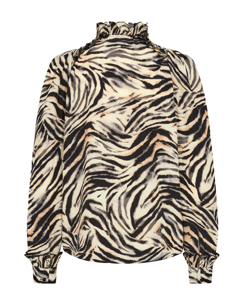 CMFRILL - SHIRT WITH PRINT IN BLACK AND GREY