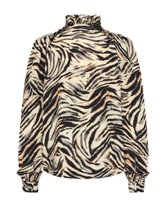 CMFRILL - SHIRT WITH PRINT IN BLACK AND GREY