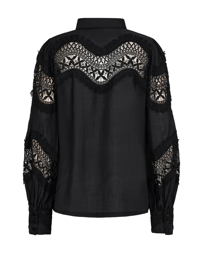 CMMOLLY - SHIRT WITH BLONDES IN BLACK