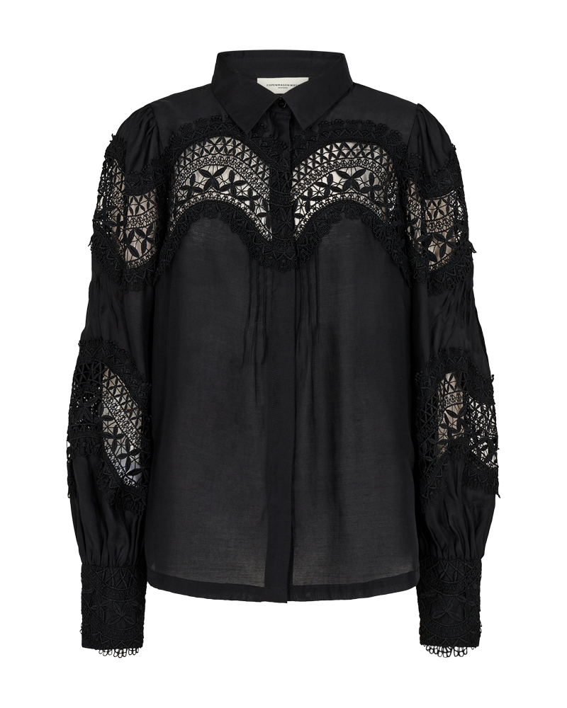 CMMOLLY - SHIRT WITH BLONDES IN BLACK