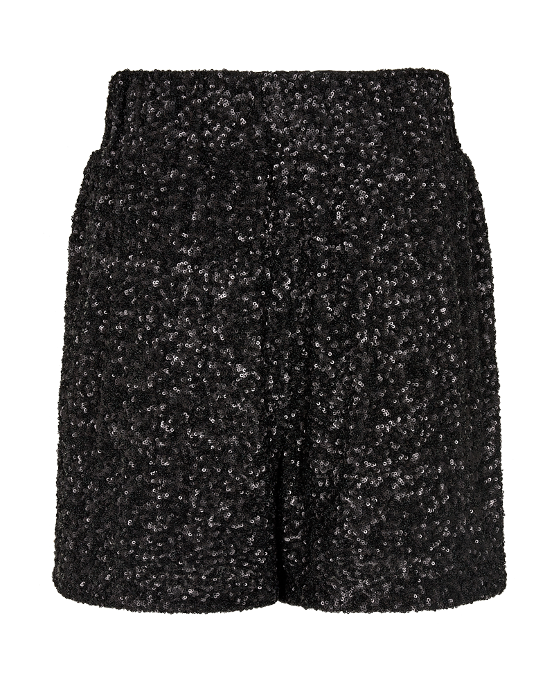 CM Volgende - Shorts met pailletten in zwart