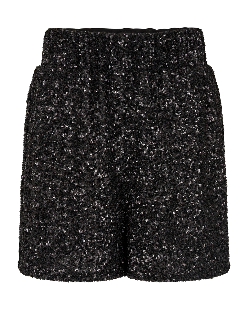 CM Volgende - Shorts met pailletten in zwart