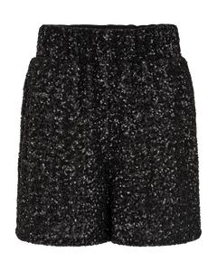 CM Volgende - Shorts met pailletten in zwart