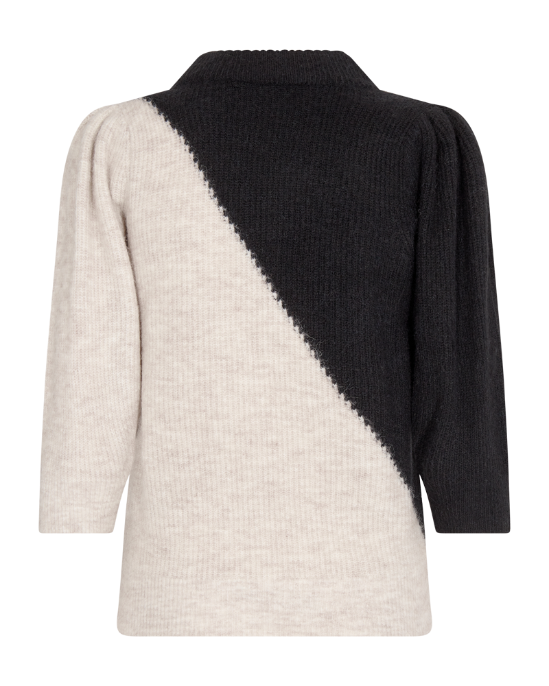 CMIBRA - gebreide monochrome pullover in grijs