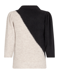 CMIBRA - gebreide monochrome pullover in grijs