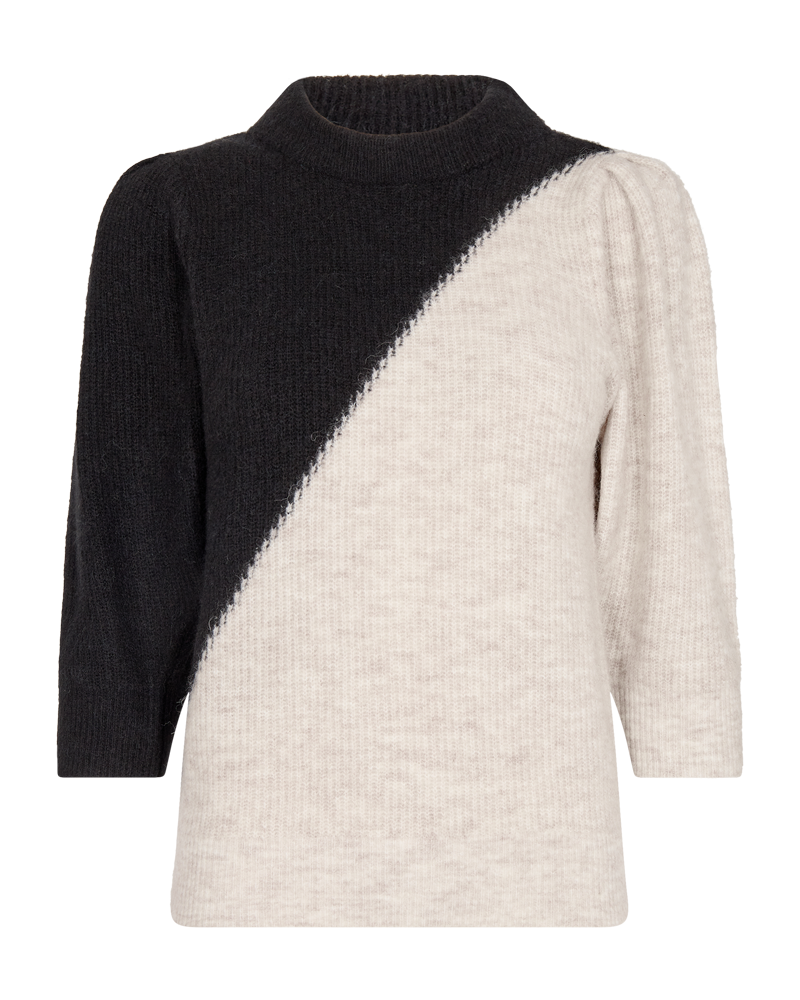 CMIBRA - gebreide monochrome pullover in grijs