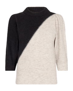CMIBRA - gebreide monochrome pullover in grijs