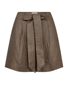 Cmnature - linnen shorts in bruin