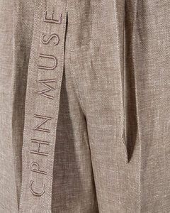 Cmnature - linnen broek in beige
