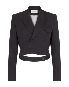 CMTailor - bijgesneden blazer in zwart