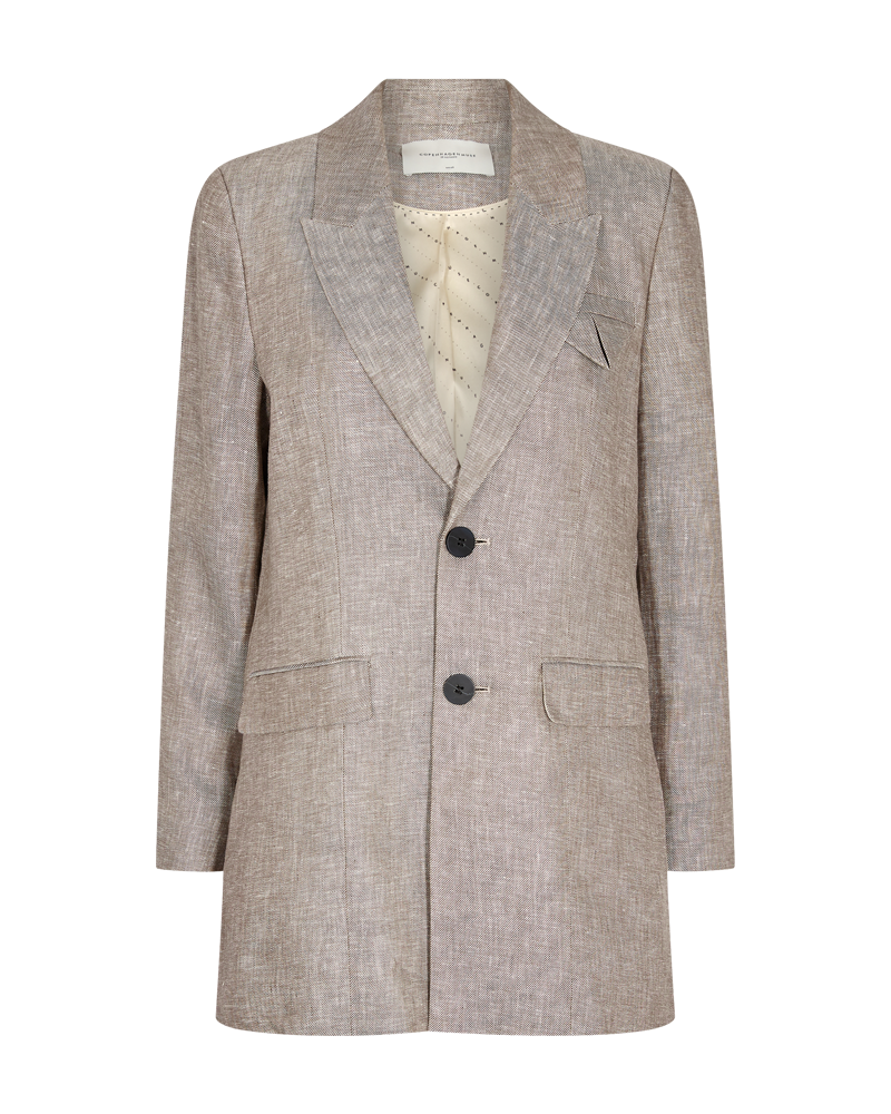Cmnature - linnen blazer in beige