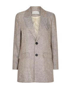 Cmnature - linnen blazer in beige