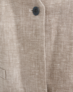 Cmnature - linnen vest in beige