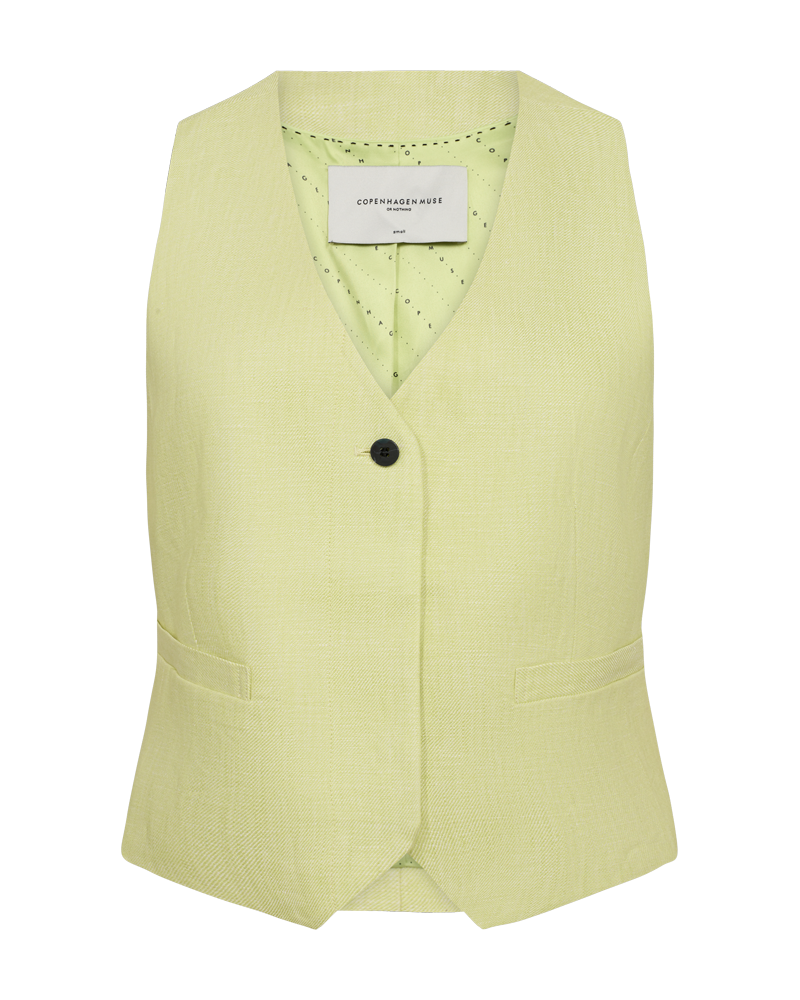 Cmnature - linnen vest in groen