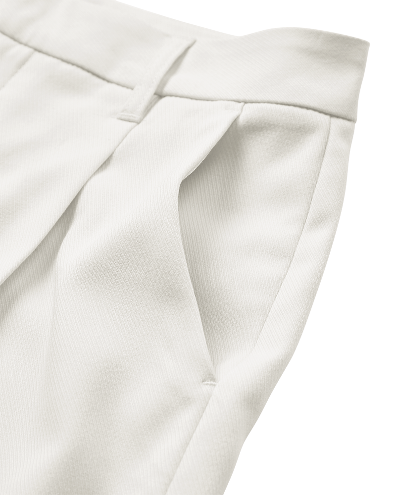 CMTAILOR - SHORTS IN WHITE,OFF-WHITE