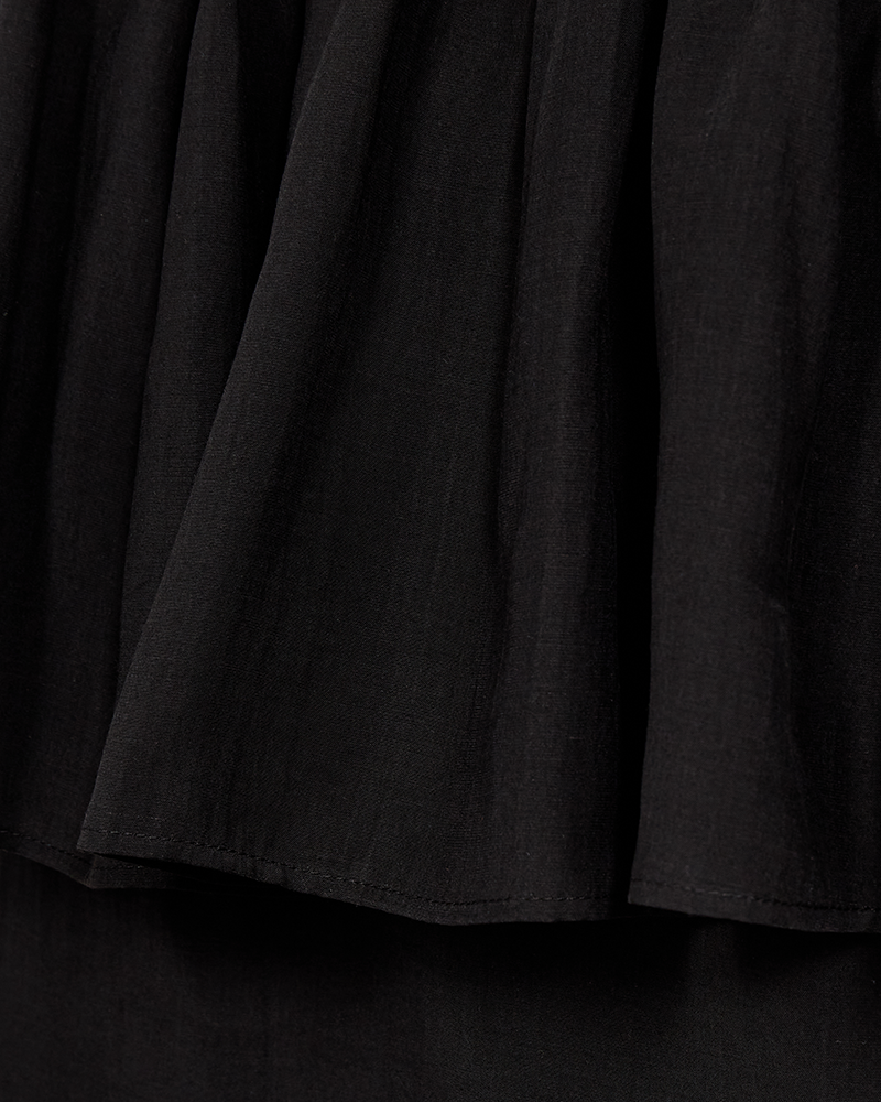 Cmmolly - blouse met ruches in zwart
