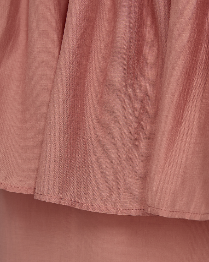 Cmmolly - blouse met ruches in roos