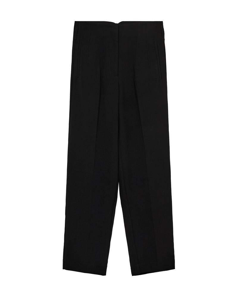 CMTAILOR - Hoog getailleerde broek in het zwart