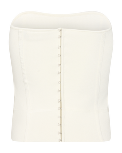 Cmbellis - Strapless top in wit, gebroken wit