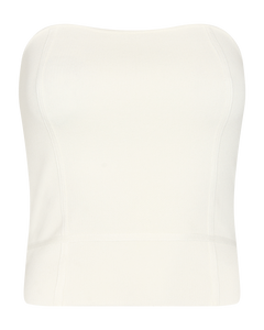 Cmbellis - Strapless top in wit, gebroken wit