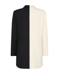 CMTailor - Lange blazer in grijs, gebroken wit