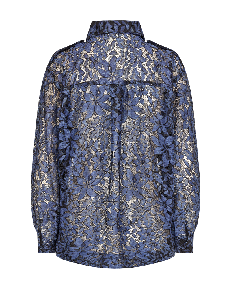 Cmalva - shirt in transparante kwaliteit in blauw