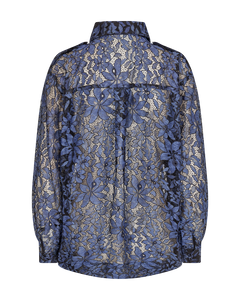 Cmalva - shirt in transparante kwaliteit in blauw
