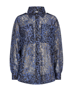 Cmalva - shirt in transparante kwaliteit in blauw