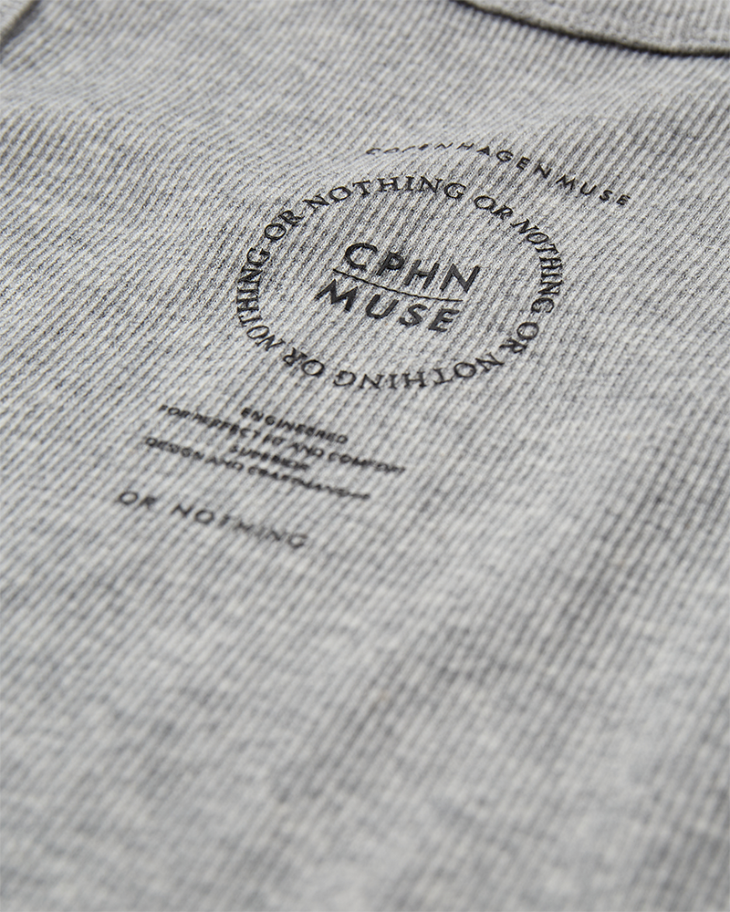 CMSIV - Omkeerbaar logo top in grijs
