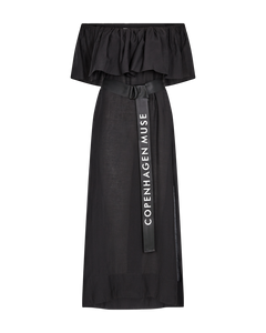 Cmmolly-off-the-shoulder jurk in zwart