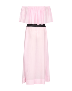 Cmmolly-off-the-shoulder jurk in roos