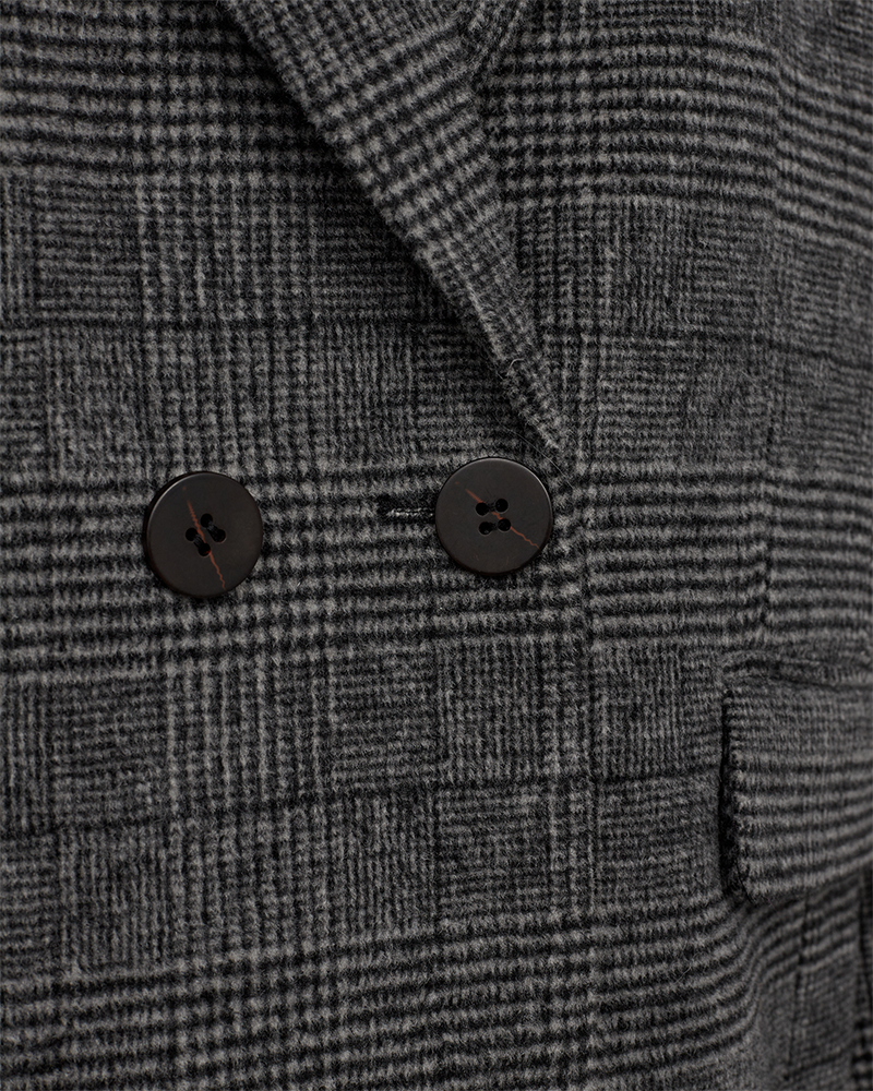 CMJADA - Blazer gecontroleerd in zwart en grijs