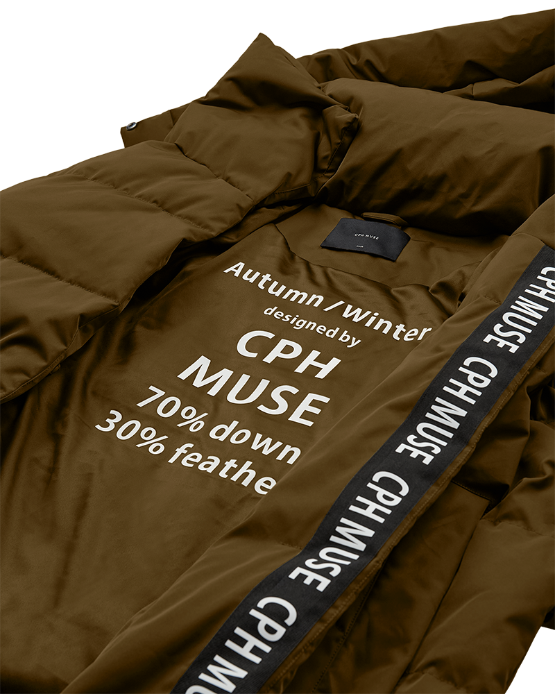 Cmmicco - Down Coat in Khaki Green