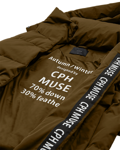 Cmmicco - Down Coat in Khaki Green